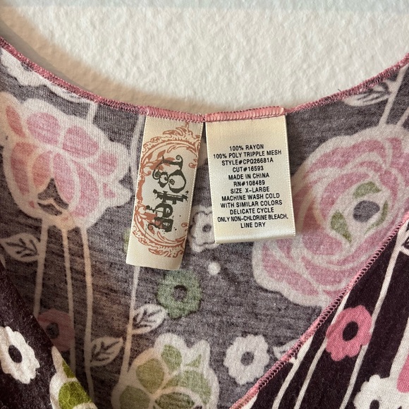 vintage y2k floral fairy top - Picture 2 of 5